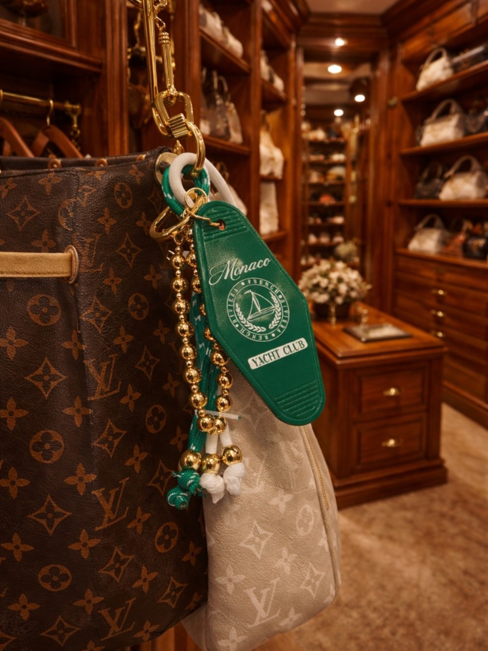 Priority Pick✨️Green Monaco Yacht Club Key Charm